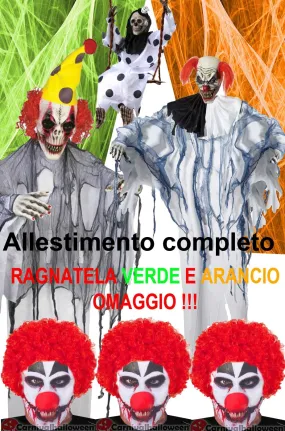 Allestimento decorazione Halloween Clown Horror Pacchetto Hell Circus completo