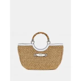 Borsa a mano siria paglia guess