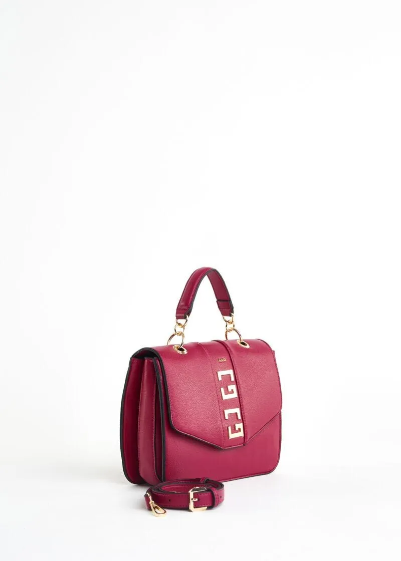 Borsa top handle in similpelle
