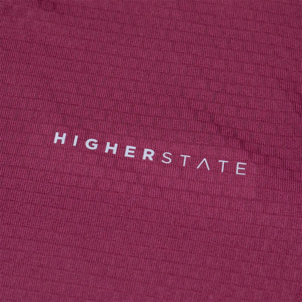 Higher State L/S 1/4 Cerniera Thermal Grid per donna Top