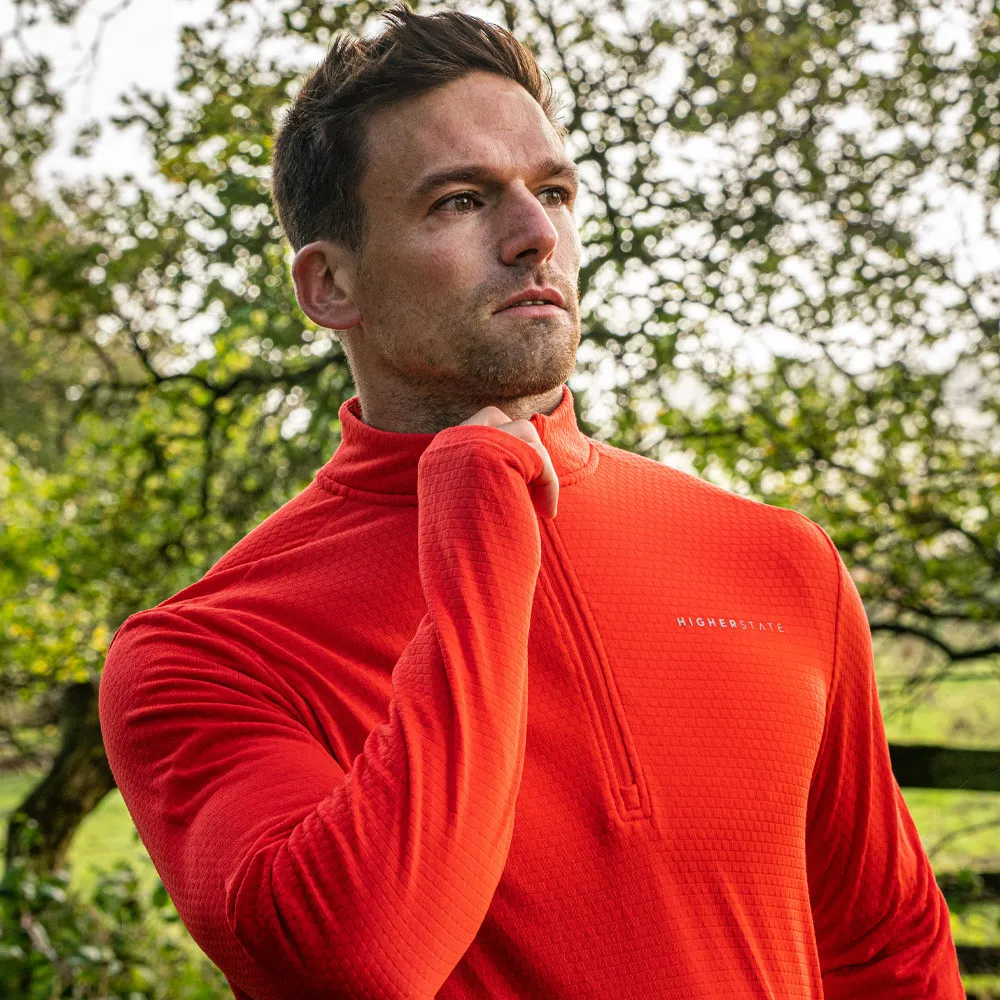 Higher State L/S 1/4 Maglia termica con mezza zip - SS23