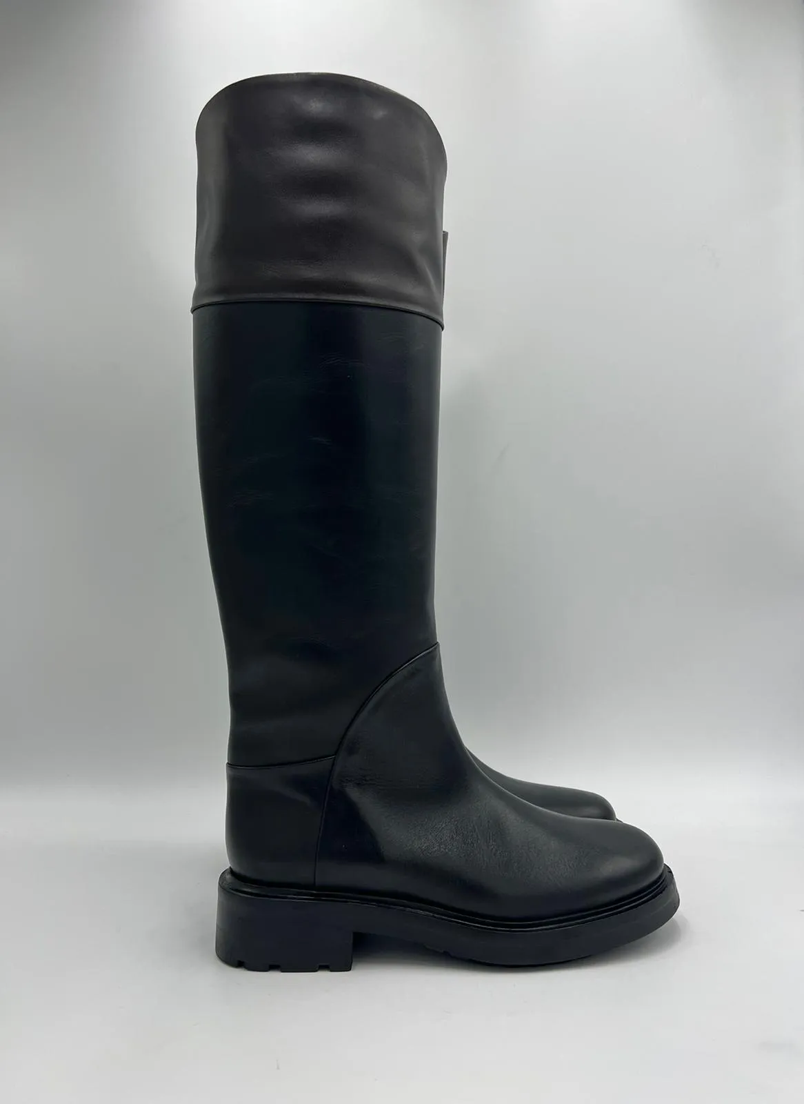 W2-5004 Stivale Cavallerizzo Nero/Moro  